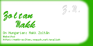 zoltan makk business card